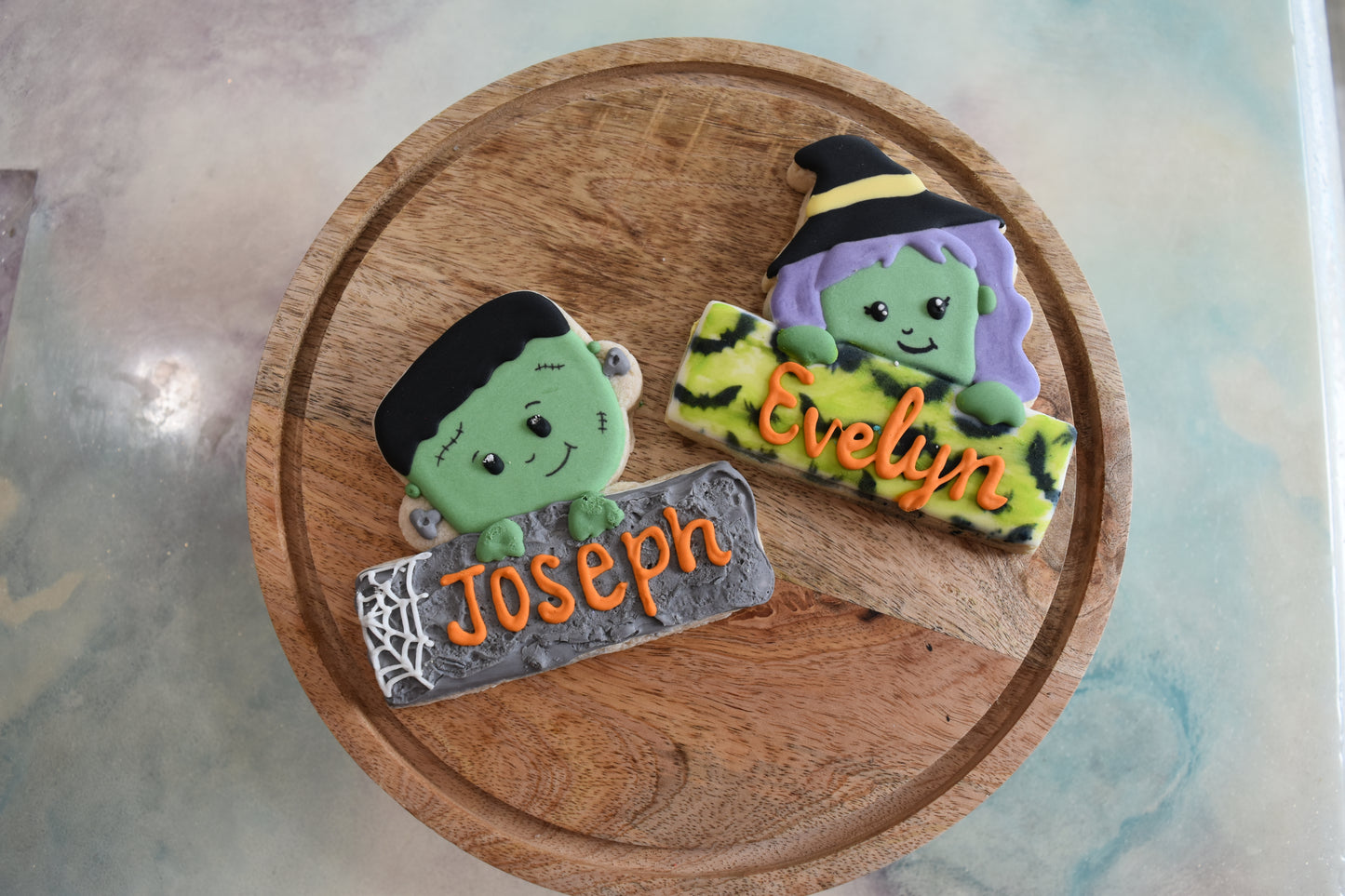 Frankenstein and Witch Name Plaques Cutter Set