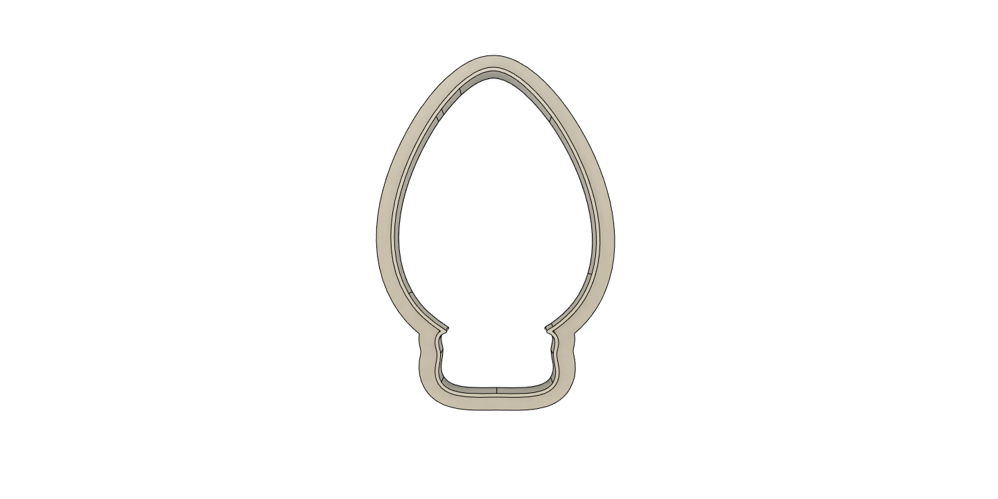 Christmas Light Cookie Cutter  [2.2in wide x 3.6in tall]