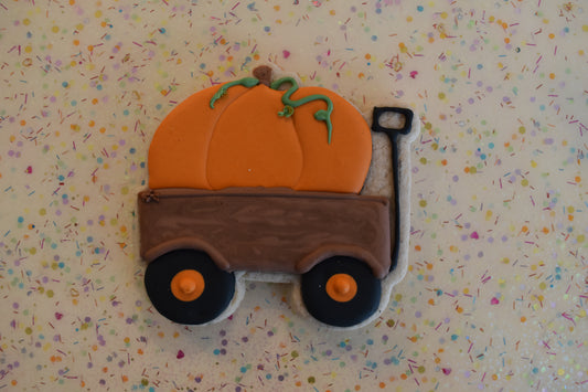 Pumpkin Wagon Plaque Cookie Cutter