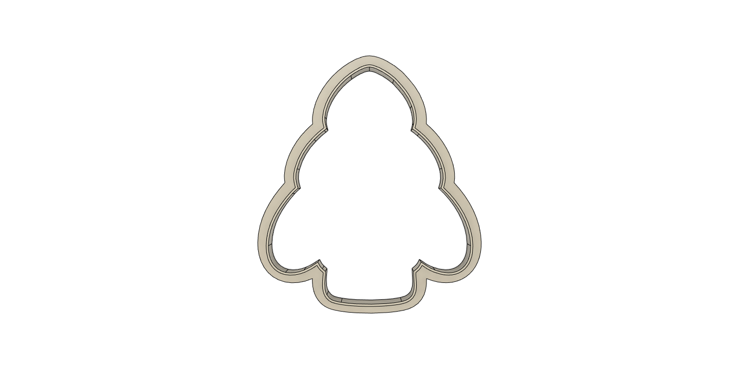 Christmas Tree Cookie Cutter Set  [10.5in wide x 4in tall]