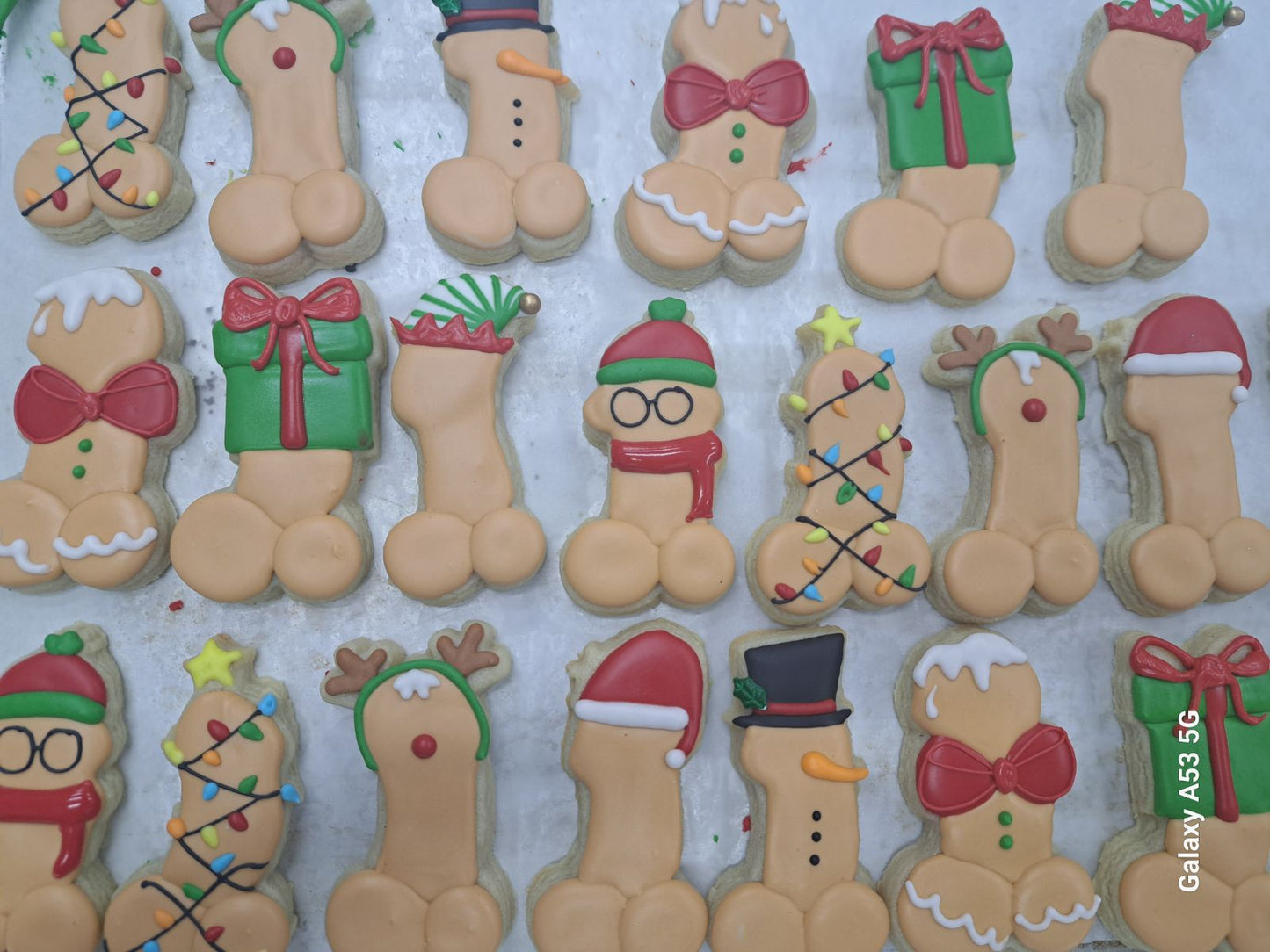 Christmas Dong Cookie Cutter Set [1.5in wide x 3.2in tall]