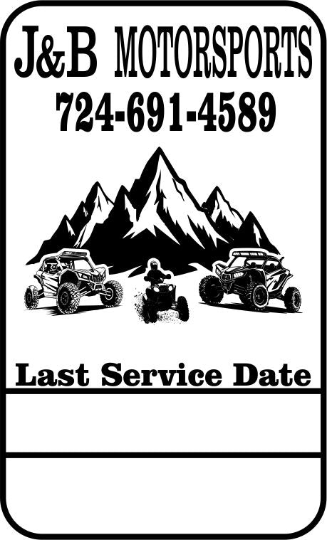 Oil Change Static Cling